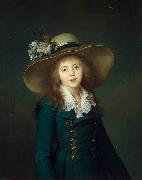 Jean-Louis Voille Portrait of Elisaveta Alexandrovna Demidov, nee Stroganov (1779-1818), here as Baronesse Stroganova oil painting